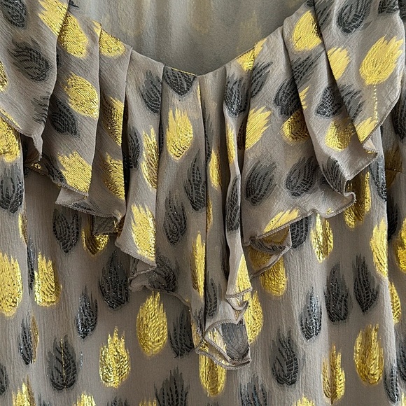Liefsdottir x Anthropologie Firewing Silk Metallic Top - Picture 4 of 8